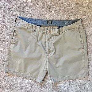 J Crew Stretch Khaki Short 40" Waist 7" Inseam